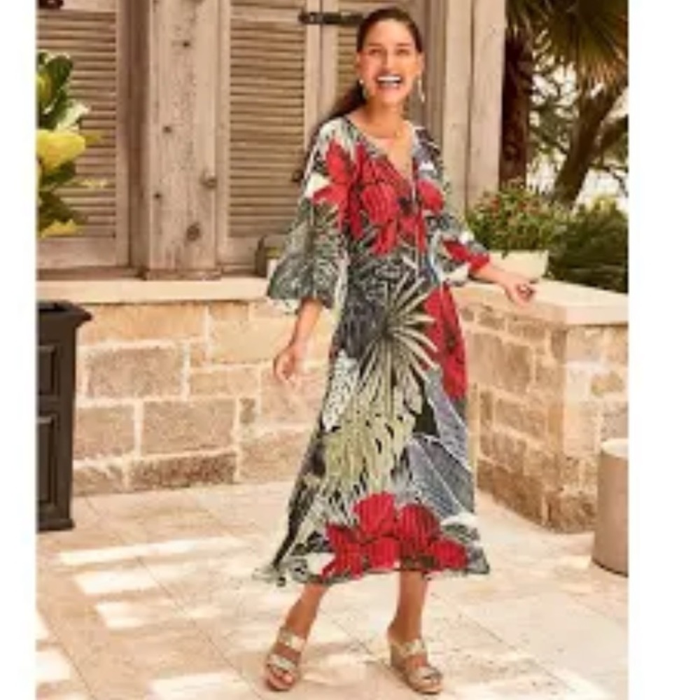 NWT TOMMY BAHAMA
Hibiscus Romance Midi Dress